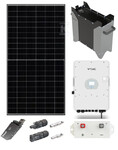 Zestaw fotowoltaiczny z magazynem energii 5kW (Panel PV 500W JA Solar czarna rama, Falownik hybrydowy trójfazowy 10KW V-TAC, Magazyn energii ION Breeze 5,12 kWh), gwarancja 12 lat na panele